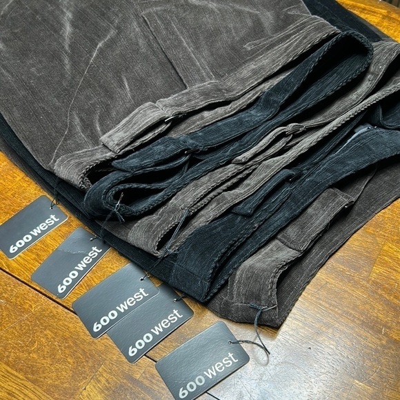 High waisted dress corduroy pants NWT buckle that lays flat with 2 snap 3 sizes - Picture 4 of 17